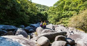 Au cœur des Côtes d’Armor, près de Locarn, les Gorges de Corong offrent un paysage spectaculaire. Traversées par la rivière de Follezou, on s’y fraie un chemin par les landes. Alors, on découvre un immense amas de rochers pétri de légendes. Un lieu quasi magique !